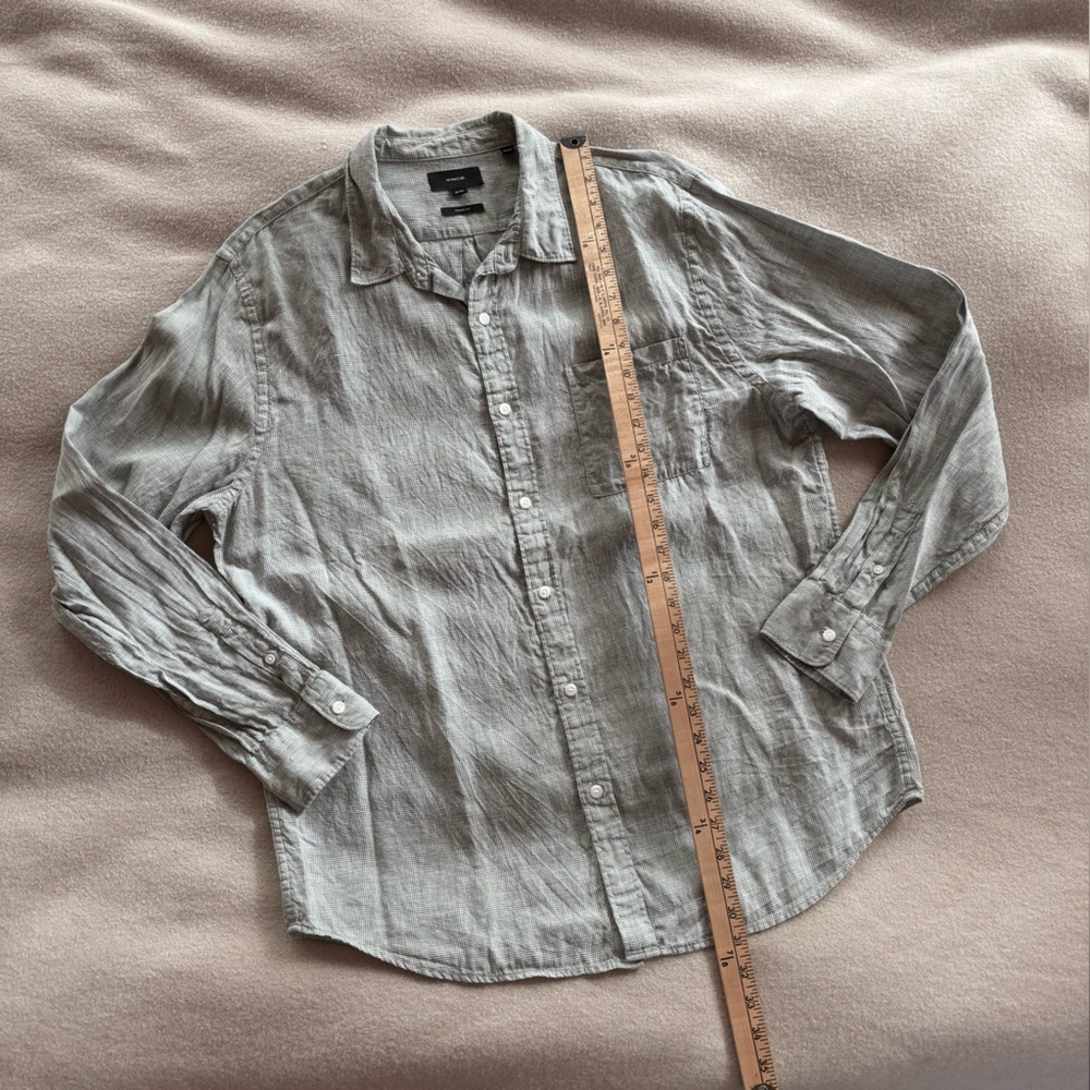 Vince Linen Button Down - image 6